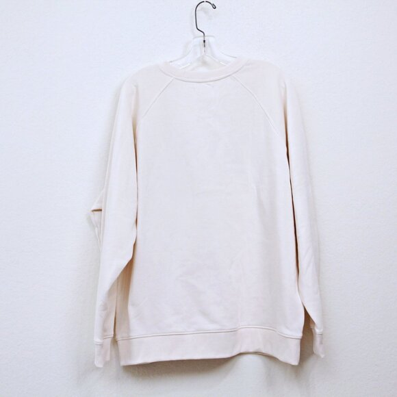 NWOT Korye Midwest Crew Neck Graphic Sweatshirt Ivory Brown Women XL - Picture 2 of 5